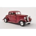1/24 フォード クーペ ハードトップ Ford Coupe Hardtop metallic dark red 1934 1:24 Motormax 梱包サイズ80