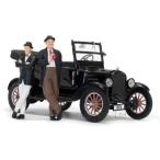 1/24 フォード モデルT ブラック 黒 Ford Model T Touring black 1925 including Laurel and Hardy figures 1:24 Sun Star  梱包サイズ80