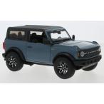 1/24 フォード ブロンコ バッドランズ ブルー 青 Ford Bronco Badlands blue matt black 1:24 2021 Maisto 梱包サイズ60