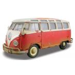 Yahoo! Yahoo!ショッピング(ヤフー ショッピング)1/24 フォルクスワーゲン サンバ バス ウェザリング VW T1 Samba red white 1960 USA-Version with used look 1:24 Maisto 梱包サイズ80