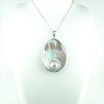 天然石ペンダントトップマベパールシルバー