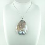 天然石ペンダントトップマベパールシルバー