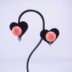 珊瑚イヤリング訳ありピンク珊瑚深海珊瑚丸玉