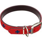 ネコポス便可能 アースペット ダイスキ クロスプラス平首輪 M 赤