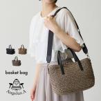 かごバッグ 2wayショルダーバッグ 斜めがけ トートバッグ ハンドバッグ カゴバッグ 浴衣 手提げ 本革 軽量 ペーパー レザーハンドル 夏 ギフト 母の日 Angelus.A