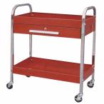 ツールカート TC303D 工具箱 ワゴン キャスター ストッパー 収納 点検 整備 作業 レッド 赤