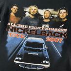 00年代 NICKELBACK ニッケルバック ALL THE RIGHT REASONS 両面プリント バンドTシャツ メンズM