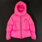 ショッピングduvetica DUVETICA　デュベティカ MARA ウエストシャーリングロゴワッペンダウンジャケット 未使用 40 ショッピングピンク