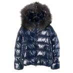 DUVETICA　デュベティカ ADHARA フォックスファードッキングWジップフーディダウンジャケット 未使用 42 ネイビー