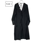 ショッピングワンピ PLAN C プランシー レーヨンドレープドレス　ワンピ 未使用 38 ブラック