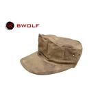 BWOLF製 ミリタリーキャップ 帽子 八角帽 8角帽 サバゲー コスプレ ATAU迷彩 A-TACS AU 茶色系迷彩柄