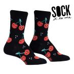 クルーソックス ソックス レディース 靴下 総柄 さくらんぼ 食べ物 Mon Cherry Sock It To Me