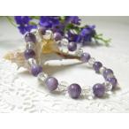 Yahoo! Yahoo!ショッピング(ヤフー ショッピング)パワーストーン ブレスレット チャロアイト 水晶 天然石