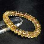 ショッピングパワーストーン パワーストーン ブレスレット ブラジル産 シトリン ボタン型カット 天然石