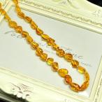 Yahoo! Yahoo!ショッピング(ヤフー ショッピング)パワーストーン ネックレス ロシア産 アンバー タンブル 天然石