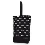 シューズケース キルティング(ネームタグ付き) リボンシルエット (上履き入れ 上履き袋 上靴入れ 幼稚園 シューズ入れ)