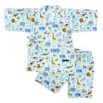 子ども 甚平 じんべい 男の子  サバンナライトブルー お祭り 花火大会