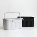 ショッピングバケツ バケツ ミリタリー ガレージ 収納 アウトドア グレー ブラック おしゃれ 9.5L ソー THOR Quadrate Bucket DC