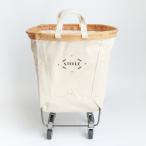 ショッピングキャンバス キャンバスバスケット かご 53L アメリカ キャスター STEELE CANVAS BASKET スチールキャンバス #186 1.5bu ホワイト×タン