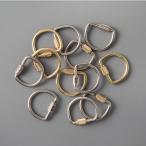 ショッピングキーリング キーリング キーホルダー 真鍮 おしゃれ 3個セット スクリューロック CANDY DESIGN&WORKS キャンディデザイン&ワークス LYMAN Screw Lock Key Ring