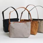 ショルダーバッグ トートバッグ ユニセックス A4 革 レザー キャンバス Suolo スオーロ NOMAD middle