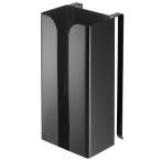 レジ袋・ティッシュボックスホルダー 正規品 TOWER タワー ポリ袋＆キッチンペーパーホルダー ポリ袋ストッカー 山崎実業 ブラック