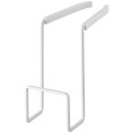 スポンジラック 正規品 TOWER タワー 蛇口にかけるスポンジホルダー キッチンスポンジ収納 山崎実業 シングル ホワイト