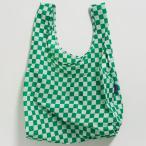 エコバッグ BAGGU 正規品 STANDARD BAGGU レジ袋 コンパクト ポーチ付き 折りたたみ ショッピングバッグ バグゥ チェッカーボードグリーン