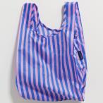 Yahoo! Yahoo!ショッピング(ヤフー ショッピング)エコバッグ BAGGU 正規品 BABY BAGGU レジ袋 ポーチ付き 小さめサイズ 折りたたみ ショッピングバッグ バグゥ ストライプ ピンクxブルー