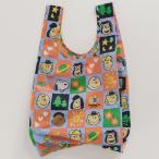 Yahoo! Yahoo!ショッピング(ヤフー ショッピング)エコバッグ BAGGU 正規品 BABY BAGGU PEANUTS スヌーピー スヌーピーバッグ SNOOPY マチ広 小さめ 折りたたみ バグゥ CHECKERBOAD GANG