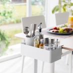 収納ボックス 正規品 tower タワー テーブル横バスケット デスク収納 テーブル収納 ケース ボックス 充電対応 整理ボックス 山崎実業 ホワイト