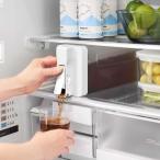 冷水ポット tower タワー 倒して置けてそのまま注げる冷水筒 2.2L 大容量 ドアポケット対応 スリム 冷水筒 麦茶ポット 山崎実業 正規品 10029 ホワイト