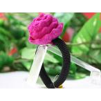 Yahoo! Yahoo!ショッピング(ヤフー ショッピング)アクセサリー　ヘアゴム フェルトフラワー　ピンク （YDKG-tk）　10019006