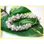 Yahoo! Yahoo!ショッピング(ヤフー ショッピング)（20110720） アクセサリー　ブレスレット 編みこみパール ピンク　10027480