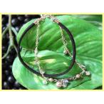 Yahoo! Yahoo!ショッピング(ヤフー ショッピング)（20110720） アクセサリー　ブレスレット 皮紐　パール プラックパール　10027646