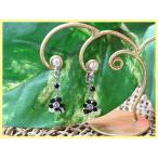 Yahoo! Yahoo!ショッピング(ヤフー ショッピング)（20110720） アクセサリー　イヤリング フラワー ブラック　10027516