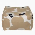 マリメッコ ビッグクッション ウニッコ PUFFI 55cm リビング ソファタイプ オフホワイト×ベージュ×ダークブルー marimekko UNIKKO