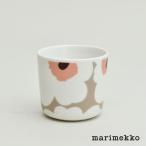 マリメッコ ラテマグ  1個  ウニッコ クレイ×ホワイト marimekko UNIKKO マグ おしゃれ 人気