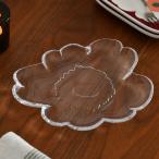 マリメッコ ガラスプレート 20cm ウニッコ シェイプ クリア marimekko Unikko ガラス皿 おしゃれ かわいい 人気 送料無料