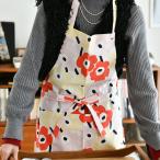 ショッピングマリメッコ マリメッコ 日本限定 エプロン ミニ ウニッコ ライトピンク×オレンジ×ベージュ marimekko Mini Unikko おしゃれ かわいい 人気 送料無料