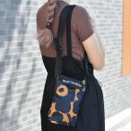 ショッピングphone セール30%OFF マリメッコ 日本限定 ショルダーバッグ ウニッコ ネイビー×ブラウン marimekko Neat Phone Pocket Unikko NeatBag ブラウン×ダークブルー