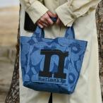 ショッピングマリメッコ マリメッコ ミニ トートバッグ モノ ウニッコ ミッドインディゴ marimekko Mono Mini Tote Unikko ロゴ おしゃれ デニム 送料無料