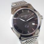 ショッピングgucci グッチ GUCCI Gタイムレス メンズ 腕時計 デイト YA1264106 126.4 黒 ブラック シルバー SS ブレス クォーツ