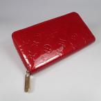 ショッピングヴェルニ LOUIS VUITTONルイ・ヴィトン　モノグラム・ヴェルニ 長財布ジッピー・ウォレット ポムダムール　M91981