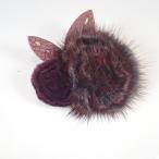 FENDI Fendi selection задний мех брошь букетик норка прекрасный товар 