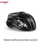 ショッピングクロスバイク MET メット TRENTA MIPS BLACK RED GLOSSY 自転車用 ロードバイク ヘルメット