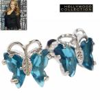 ピアス レディース 蝶々 サファイア ブルー バタフライ マライア キャリー コレクション 30代 40代 50代 60代