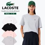 ラコステ Tシャツ レディース 半袖 クルーネック 胸ポケット ブランド ロゴ ワンポイント トップス シンプル 綿 TF721599 LACOSTE