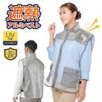 uvカット ベスト レディース メンズ 男女兼用 夏 遮熱 アルミ メッシュ ムレにくい 熱さ対策 ワイド 幅広 アルミ遮熱ベスト 186 爆買