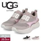 アグ スニーカー レディース 厚底 黒 ブラック グレー LA FLEX ビッグロゴ ダッドシューズ 1119890 ugg LA フレックス